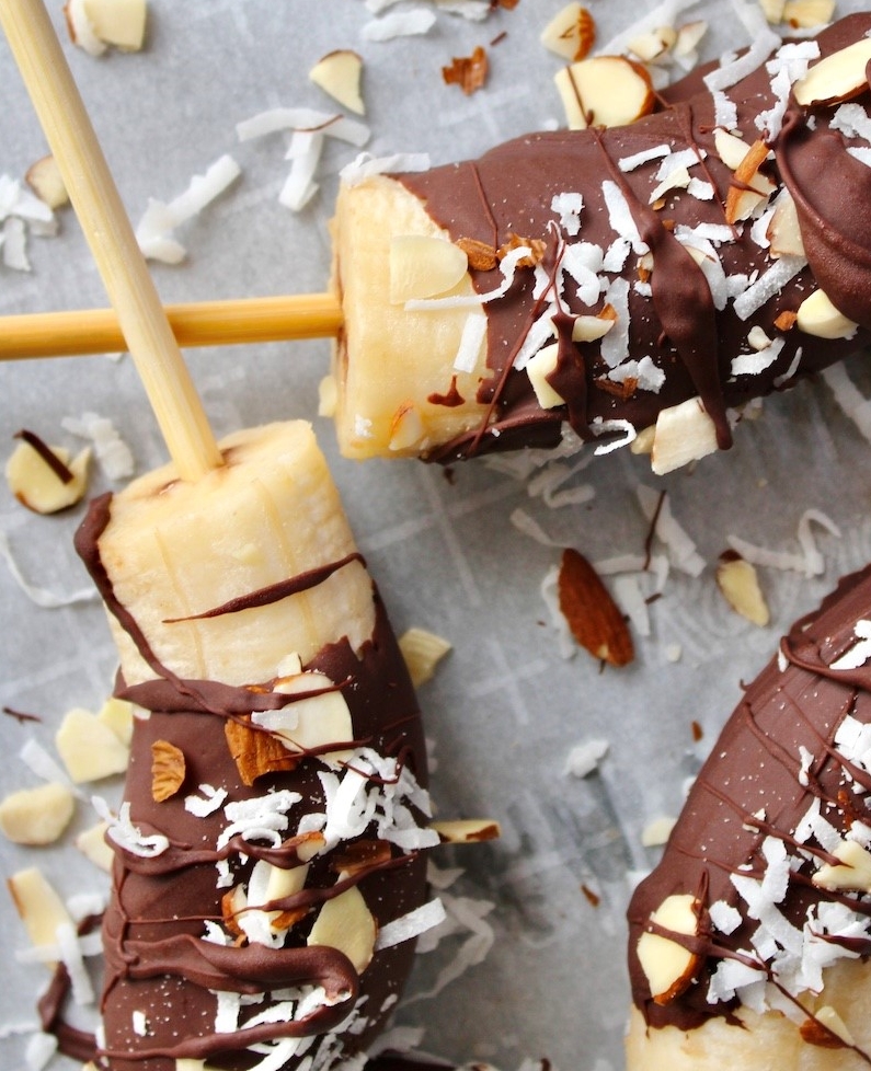 Chocolate Banana Pops