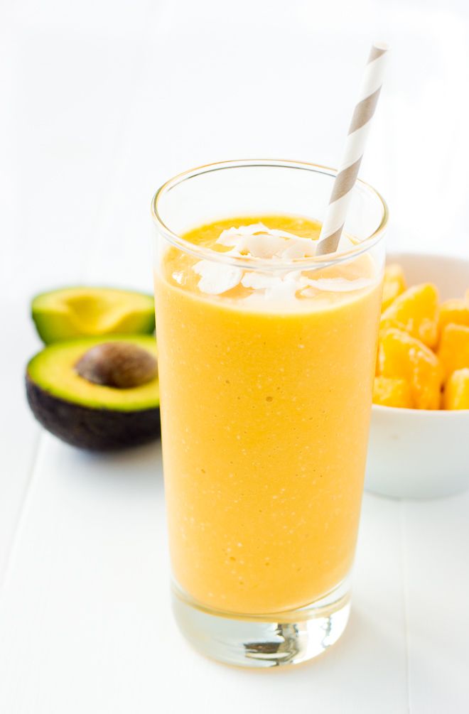 Zesty Orange, Lemon, Avocado,Ginger Smoothie